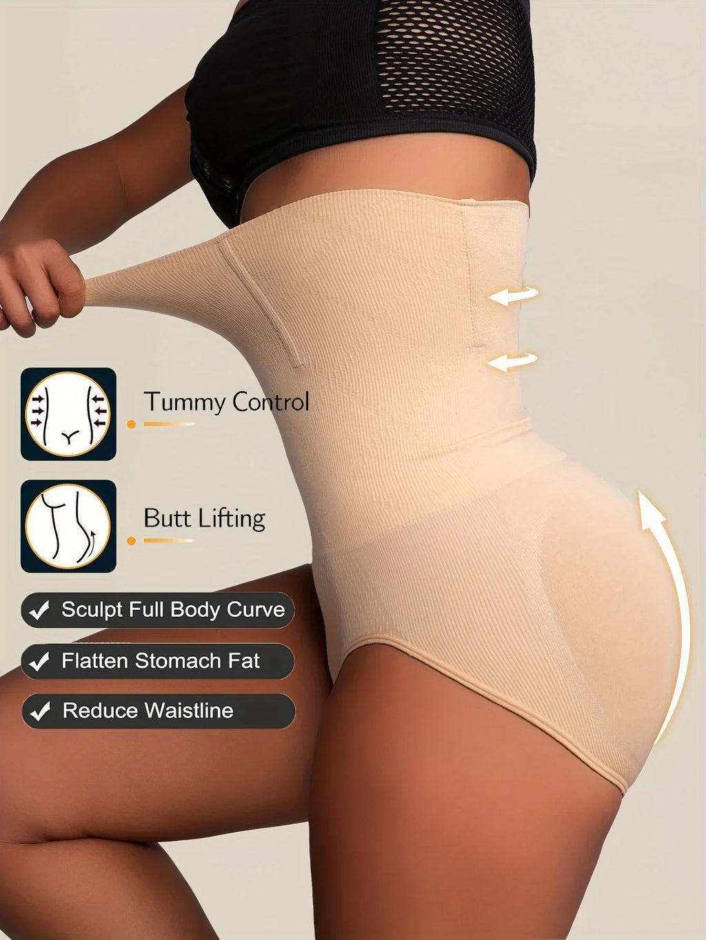 Slimming Tummy Control Shapewear with Butt Enhancer