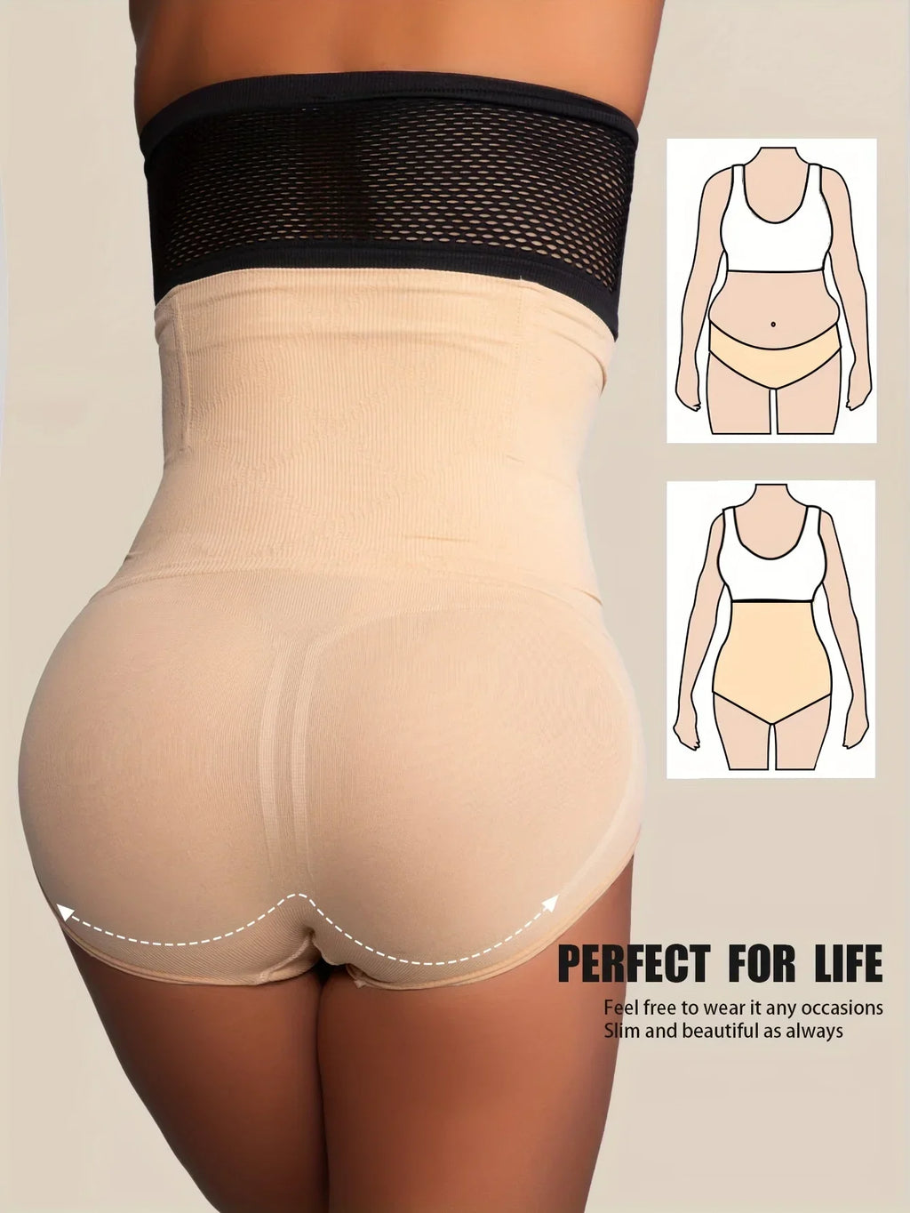 Slimming Tummy Control Shapewear with Butt Enhancer